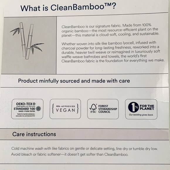 NEW Ettitude Sateen Bamboo Lyocell Duvet Cover Striped Organic Cotton - Picture 7 of 9